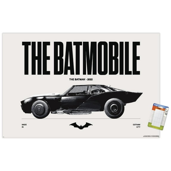 DC Comics Batman: 85th Anniversary - The Batmobile 2022 Wall Poster, 22.375" x 34"
