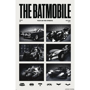 DC Comics Batman: 85th Anniversary - The Batmobile Fear The Streets Wall Poster, 22.375" x 34"