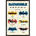 thumbnail image 1 of DC Comics Batman: 85th Anniversary - The Batmobiles Logos Wall Poster, 22.375" x 34" Framed, 1 of 5