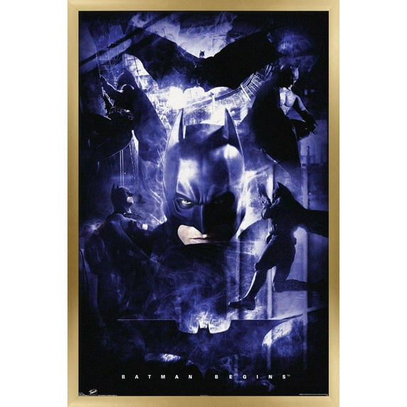 DC Comics - Batman - Action Wall Poster, 14.725" x 22.375", Framed