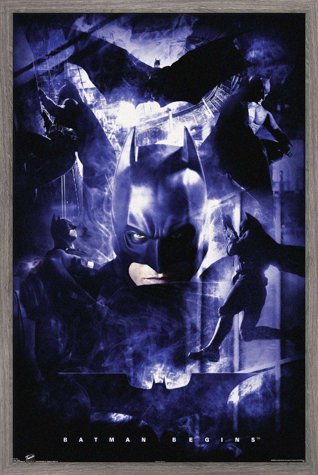 DC Comics - Batman - Action Wall Poster, 14.725" x 22.375", Framed