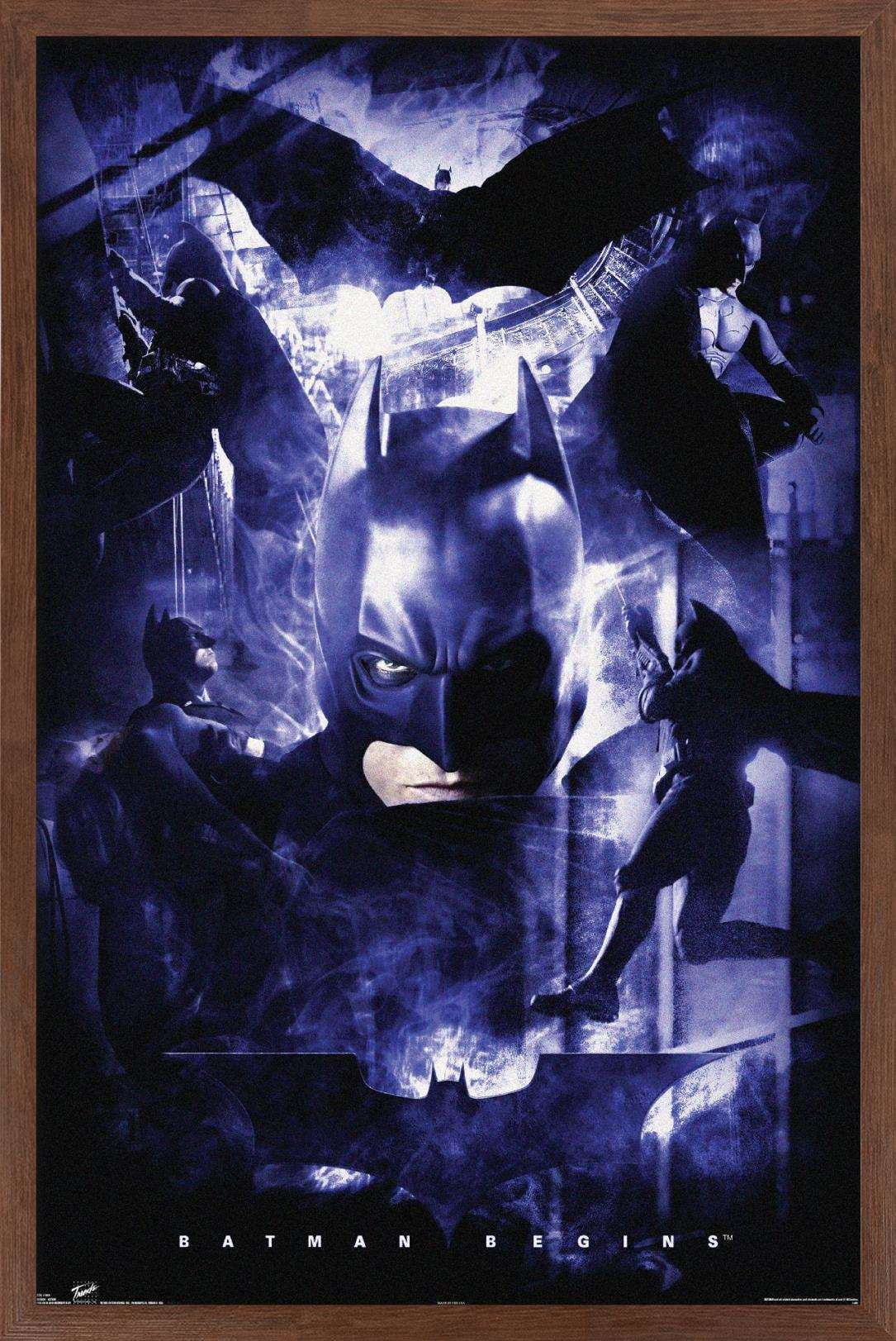 DC Comics - Batman - Action Wall Poster, 14.725" x 22.375", Framed