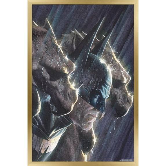 DC Comics Batman - Alex Ross Gargoyles Wall Poster, 14.725" x 22.375" Framed