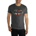 thumbnail image 1 of DC Comics Batman Americana Red White & Blue Black Bat Signal Tee Shirt T-Shirt-X-Large, 1 of 2