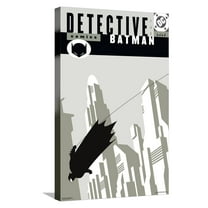 DC Comics Batman - Art Deco Skyline Canvas Wall Poster, 14.725" x 22.375"