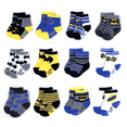 thumbnail image 1 of DC Comics Batman Baby Socks for Boys 0-6 months, 6-12 Months, and 12-24 Months, 12 Pack, 1 of 6