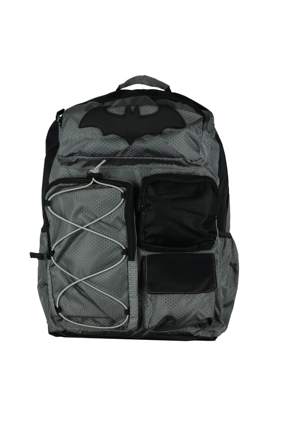 DC Comics Batman Backpack Bat Symbol Utility Tech Laptop School Bag 16"