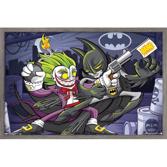 DC Comics - Batman - Bang Wall Poster, 22.375" x 34", Framed