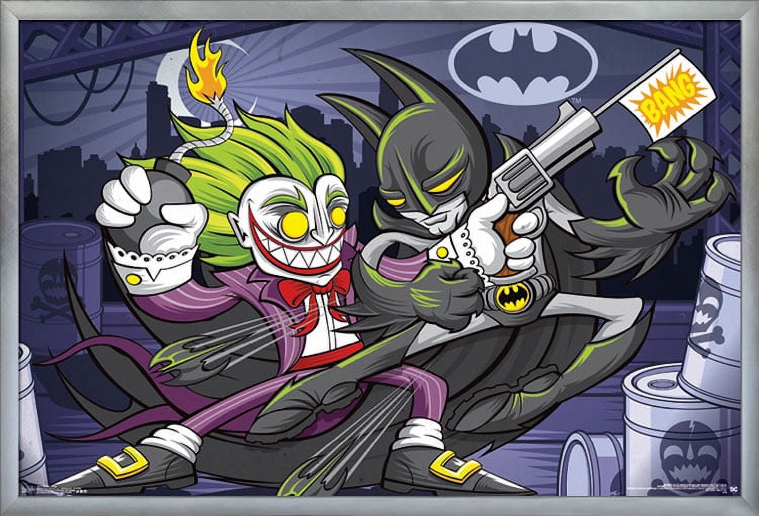 DC Comics - Batman - Bang Wall Poster, 22.375" x 34", Framed