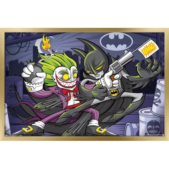 DC Comics - Batman - Bang Wall Poster, 22.375" x 34", Framed