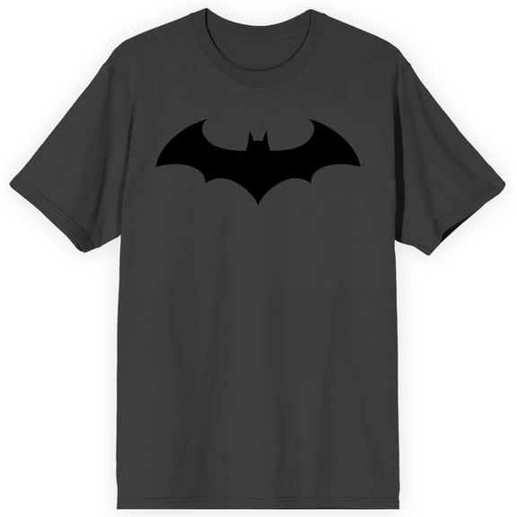 DC Comics Batman Bat Fly Charcoal Tee Shirt T-Shirt-Large