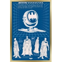 DC Comics - Batman - Bat Signal Wall Poster, 14.725" x 22.375", Framed