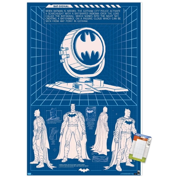 DC Comics Batman - Bat Signal Wall Poster, 14.725" x 22.375"