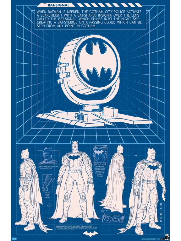 DC Comics Batman - Bat Signal Wall Poster, 14.725" x 22.375"