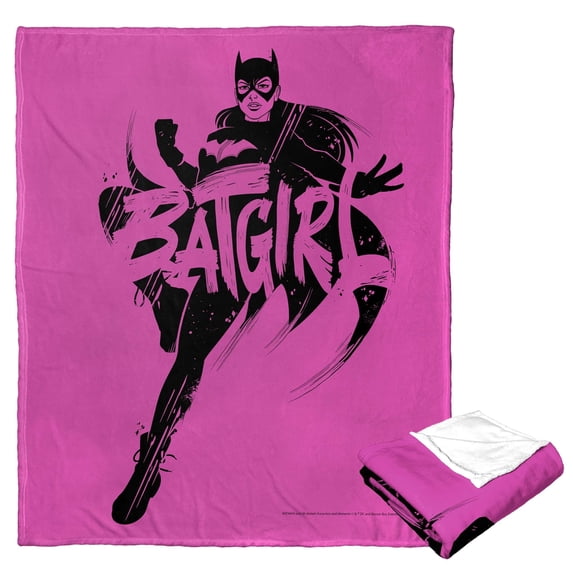 DC Comics Batman Batgirl Inked Kids Silk Touch Throw Blanket