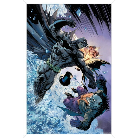 DC Comics Batman - Batman Fighting The Penguin Wall Poster, 22.375" x 34" Framed