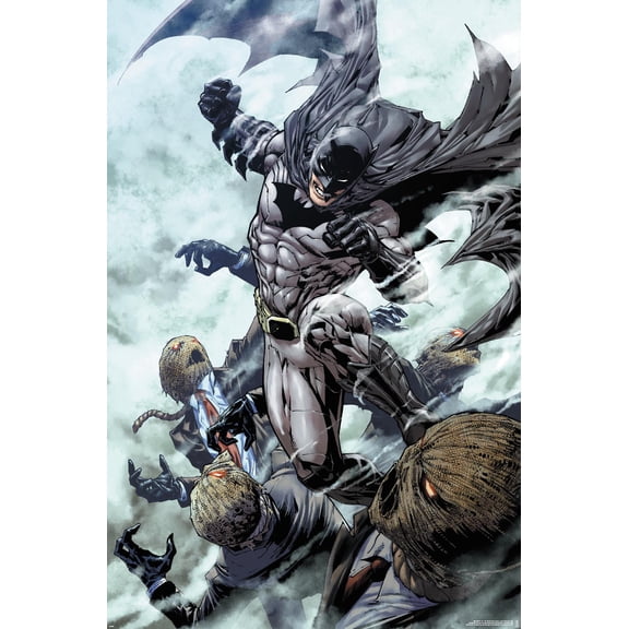DC Comics Batman - Batman Fighting The Scarecrow Wall Poster, 14.725" x 22.375"