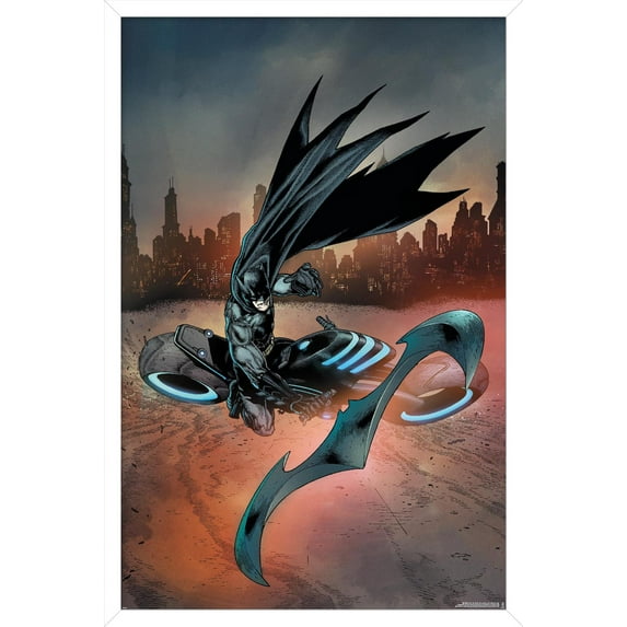 DC Comics Batman - Batman throwing Batarang Wall Poster, 22.375" x 34" Framed