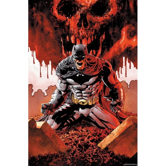 DC Comics Batman - Batman with Bones Wall Poster, 14.725" x 22.375"