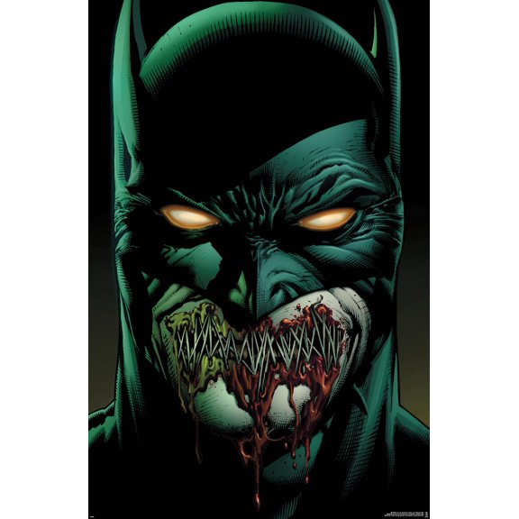DC Comics Batman - Batman with Stitched Lips Wall Poster, 22.375" x 34"