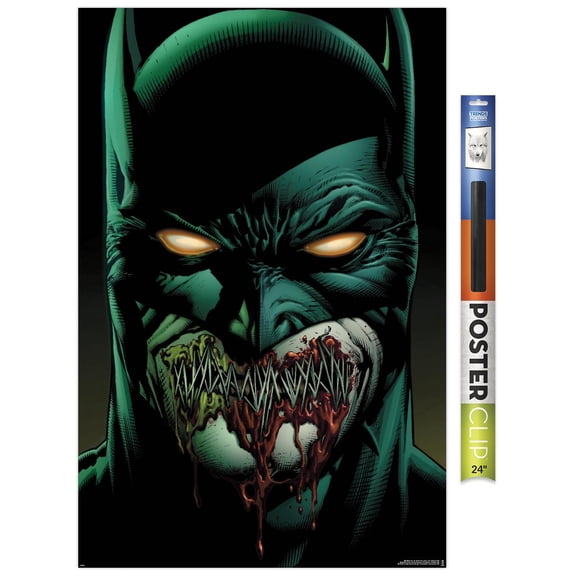 DC Comics Batman - Batman with Stitched Lips Wall Poster, 22.375" x 34"