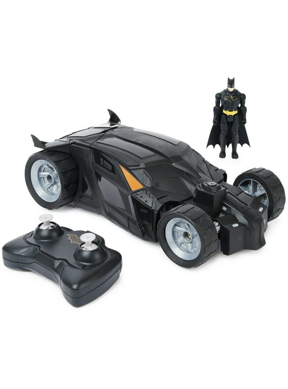 DC Comics, Batman Batmobile Remote Control Car with 4-inch Action Figure, for Kids Ages 4 and up