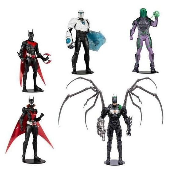 DC Comics Batman Beyond Collectible Action Figure, Box Set, Multicolor, 4 lb, 5 Pack
