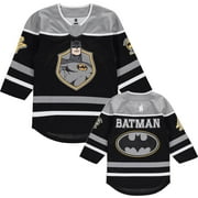 TEENAGE MUTANT NINJA TURTLES DC Comics Batman Boys 4-20 Long Sleeve Hockey Jersey Black/Grey