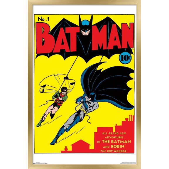 DC Comics - Batman - Cover #1 Wall Poster, 14.725" x 22.375", Framed