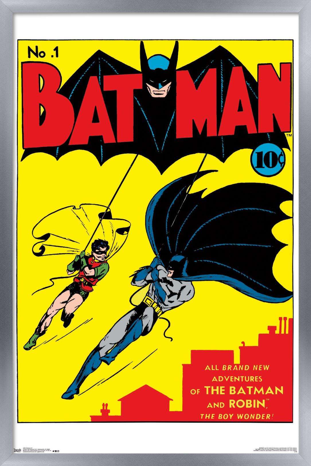 DC Comics - Batman - Cover #1 Wall Poster, 14.725" x 22.375", Framed