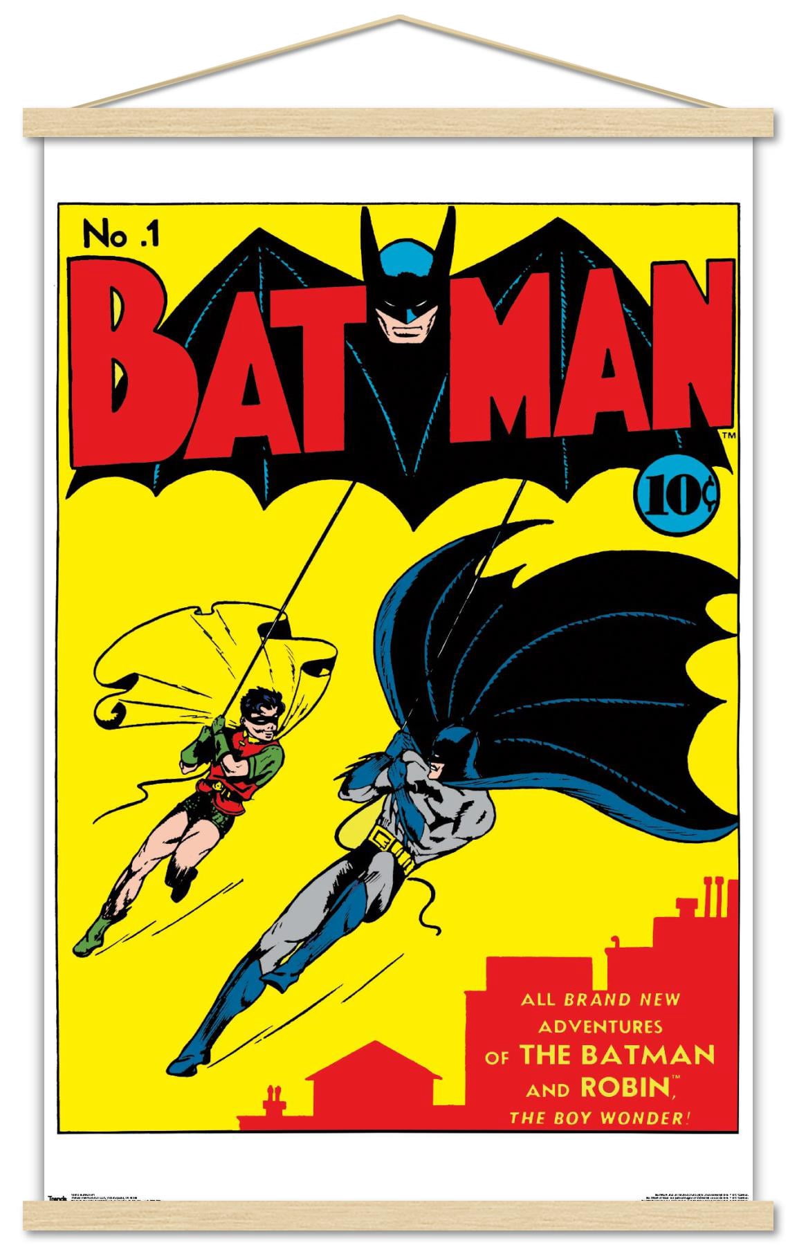 DC Comics Batman - Cover #1 Wall Poster with Magnetic Frame, 22.375" x 34"