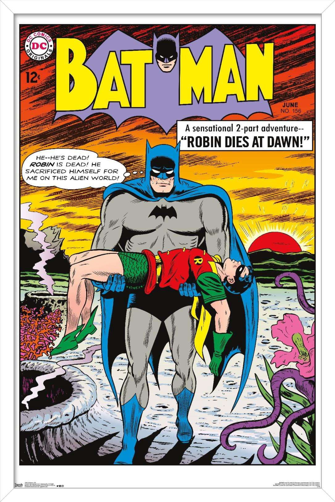 DC Comics - Batman - Cover #156 Wall Poster, 14.725" x 22.375", Framed