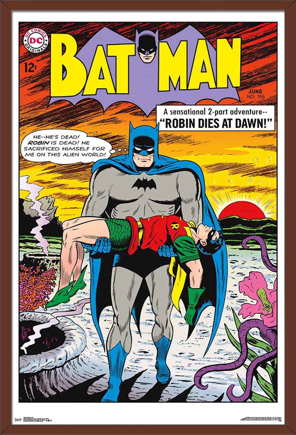DC Comics - Batman - Cover #156 Wall Poster, 22.375" x 34", Framed