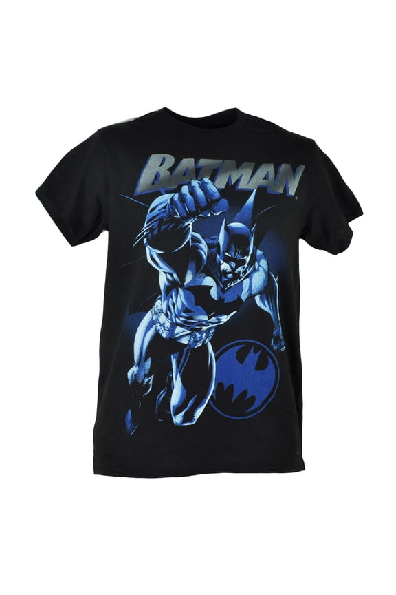 DC Comics Batman Dark Knight Power Up Pose Black Graphic Hero Tshirt Tee Small