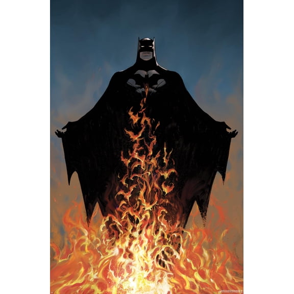 DC Comics Batman - Fire Wall Poster, 14.725" x 22.375"