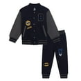 thumbnail image 1 of DC Comics Batman Fleece Varsity Bomber Jacket and Jogger Pants Toddler to Big Kid, 1 of 5