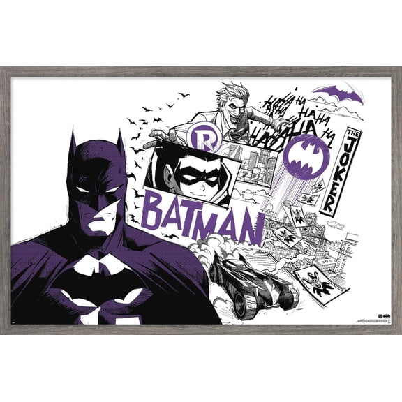 DC Comics Batman: Gotham Inked - Group Wall Poster, 22.375" x 34" Framed