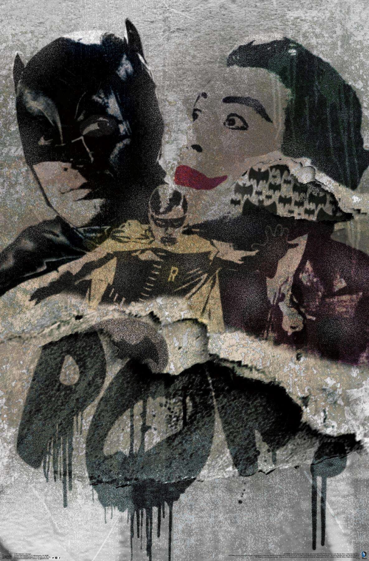 DC Comics - Batman - Grunge Wall Poster, 14.725" x 22.375"