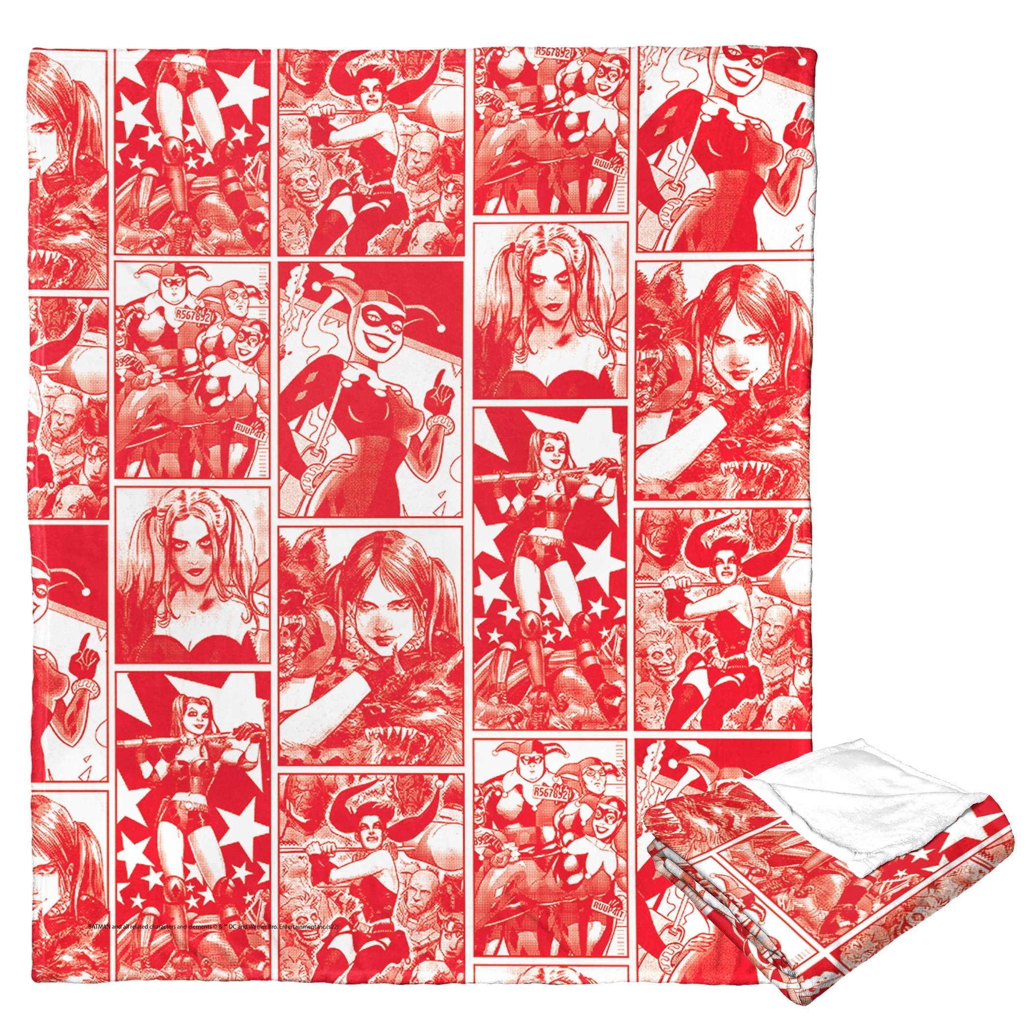 DC Comics Batman Harley Collage Kids Silk Touch Throw Blanket - Walmart.com