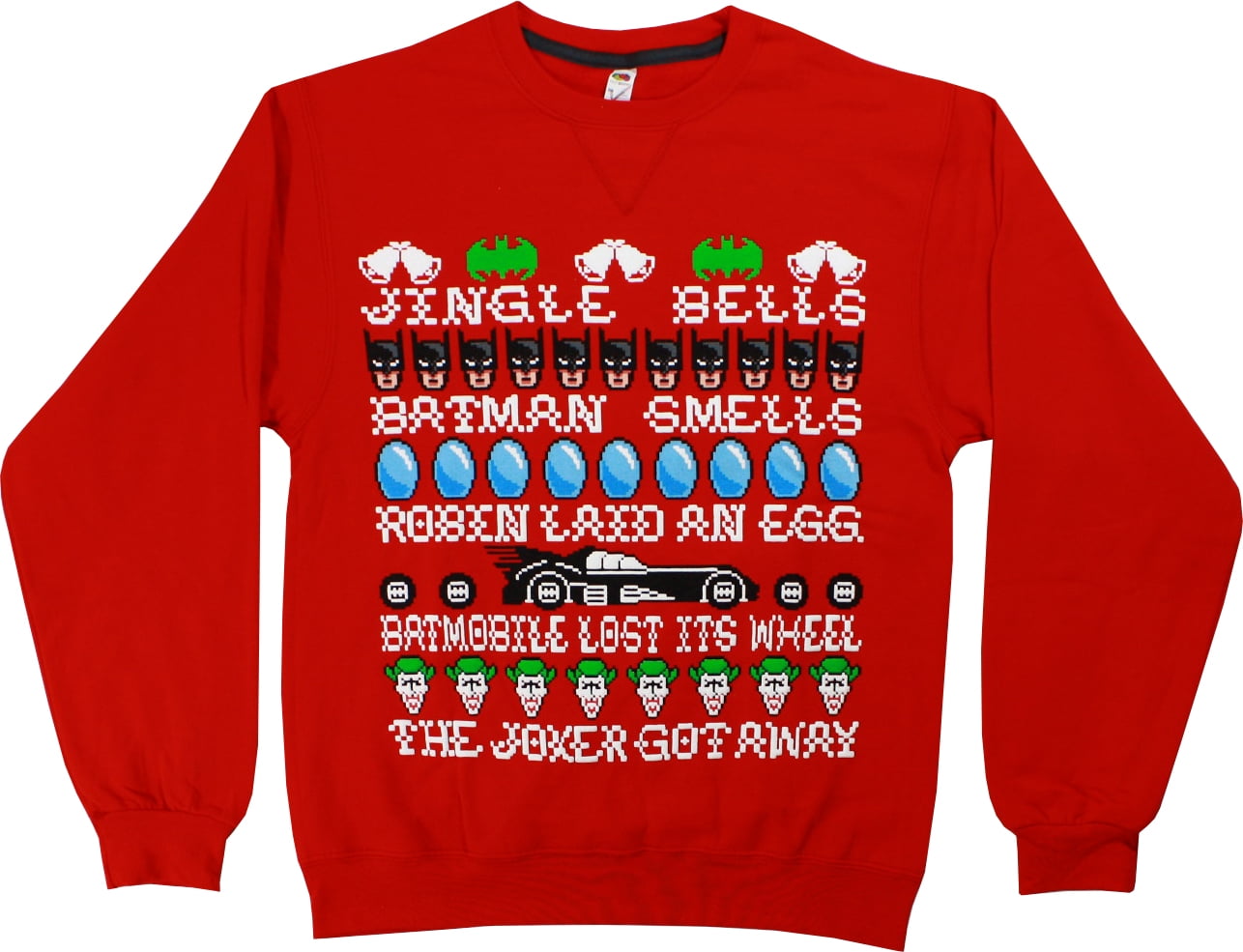 DC Comics Batman Jingle Bells Men's Christmas Sweatshirt