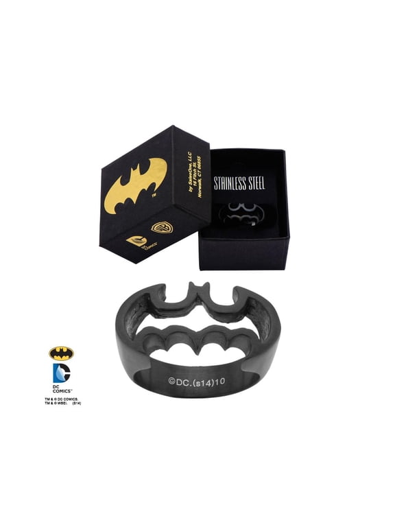 DC Comics Batman Logo Cutout Ring Size 7