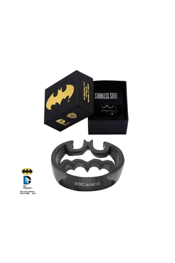 DC Comics Batman Logo Cutout Ring Size 7