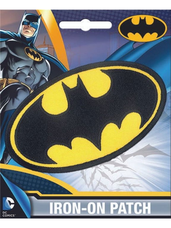 DC Comics Batman Logo Iron-On Patch Ata-Boy 10229