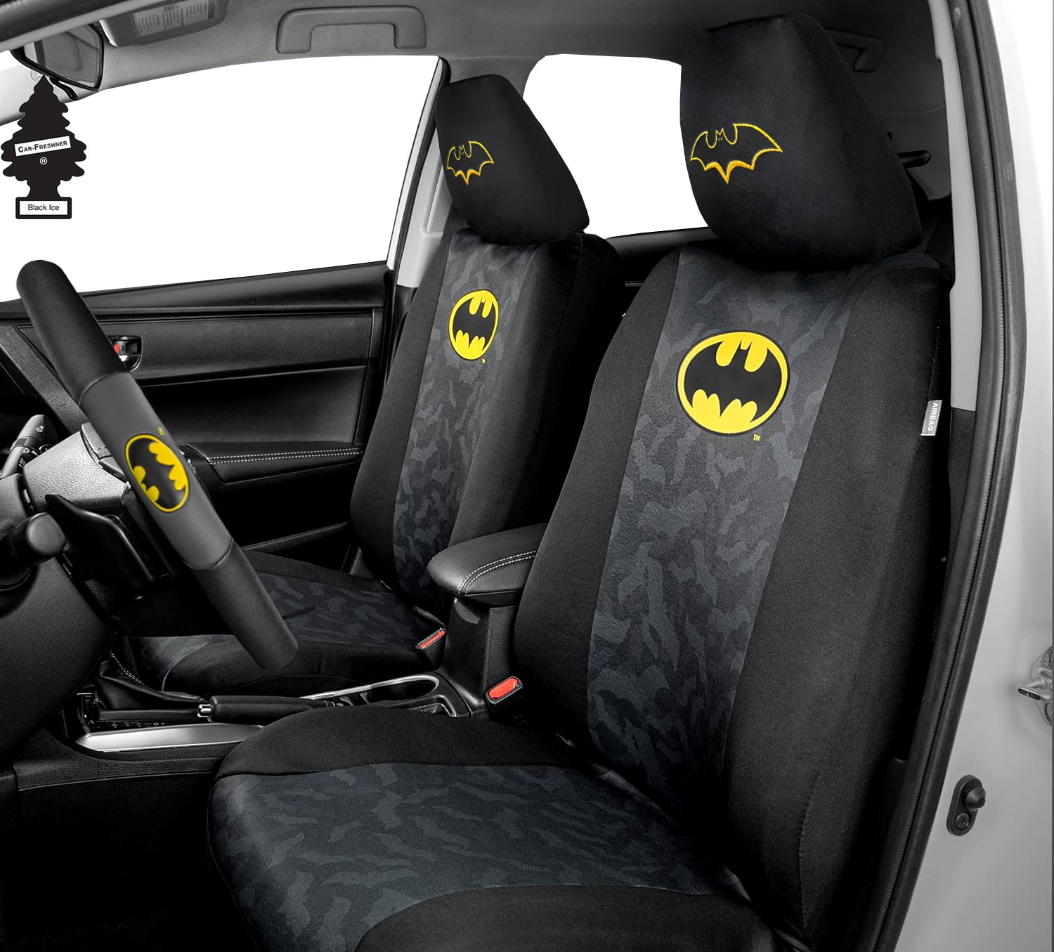 DC Comics Batman Logo Premium Car Accessories Seat Covers with