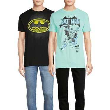 DC Comics Batman Men's & Big Men's Graphic Tee Shirt, 2-Pack