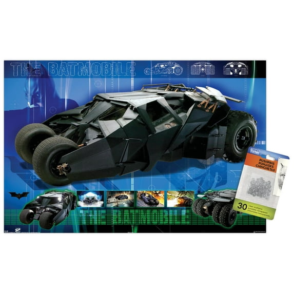 DC Comics - Batman - Mobile Wall Poster with Push Pins, 14.725" x 22.375"