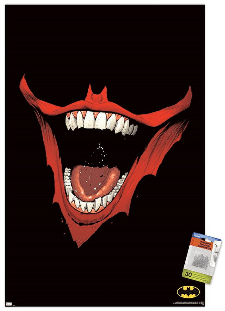 DC Comics Batman - Mouth Wall Poster with Pushpins, 22.375" x 34"