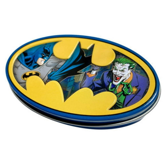 DC Comics Batman Nemesis Candy Tin, 1.2 Ounces of Sour Blue Raspberry Batman Logo Candy