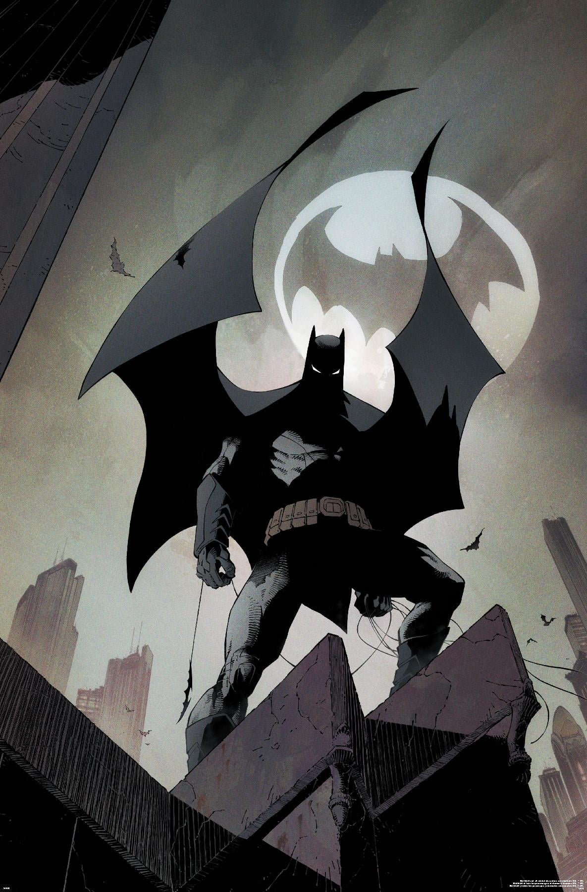 DC Comics Batman Dark Gray and Black Premium Unframed Wall Poster