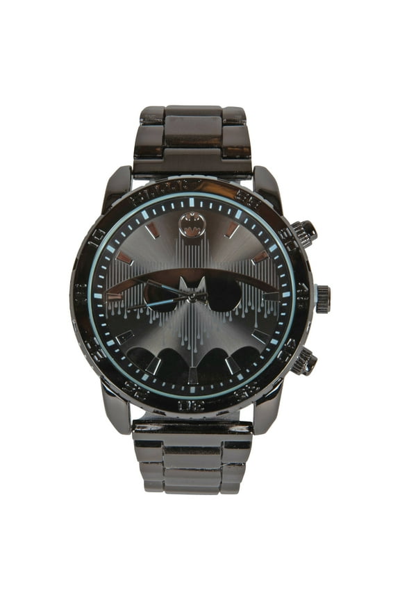 Batman Pin Stripe Watch with Metal Band